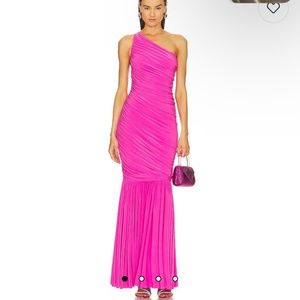 Diana Fishtail Gown in Orchid Pink